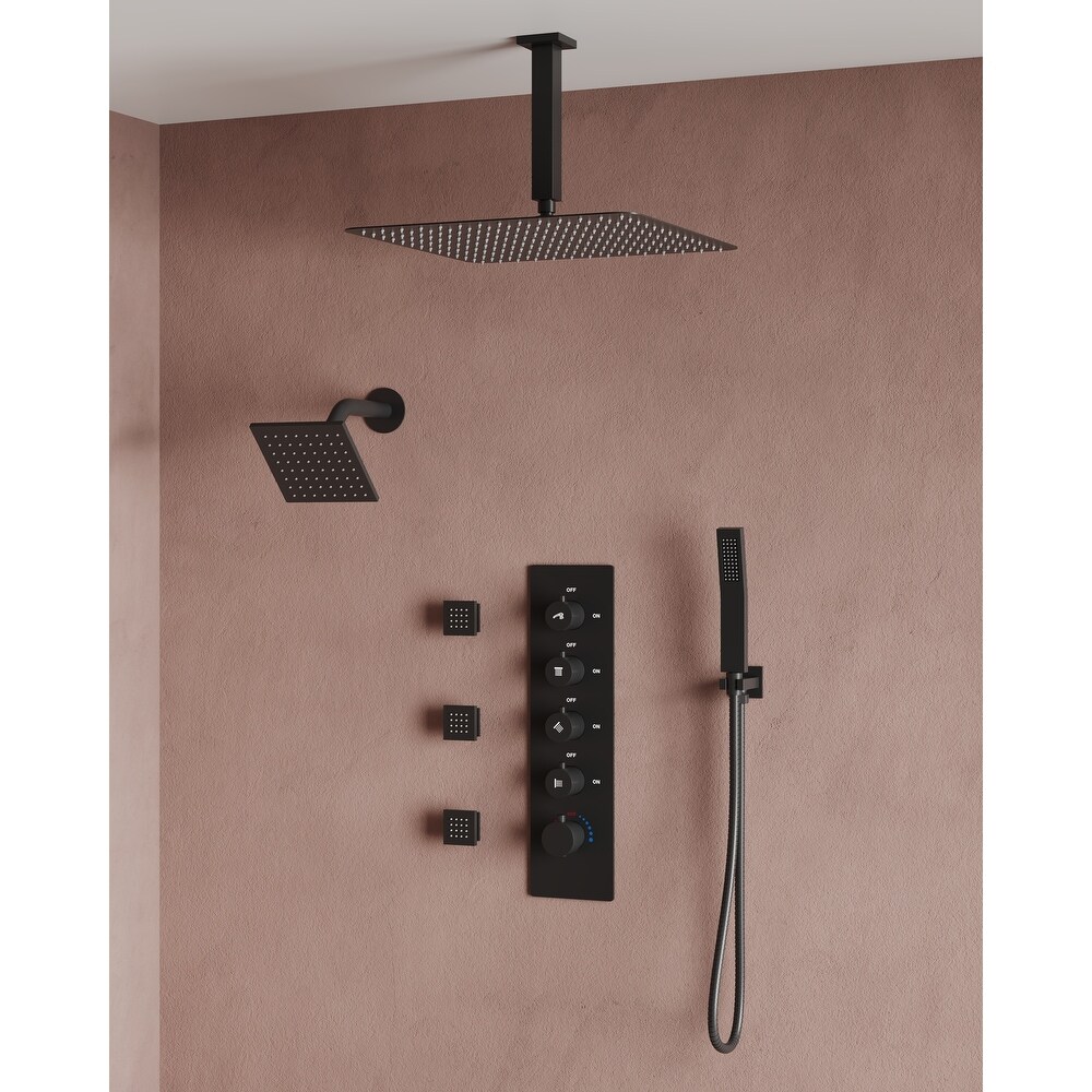 Black 3 Shower Heads Bed Bath & Beyond